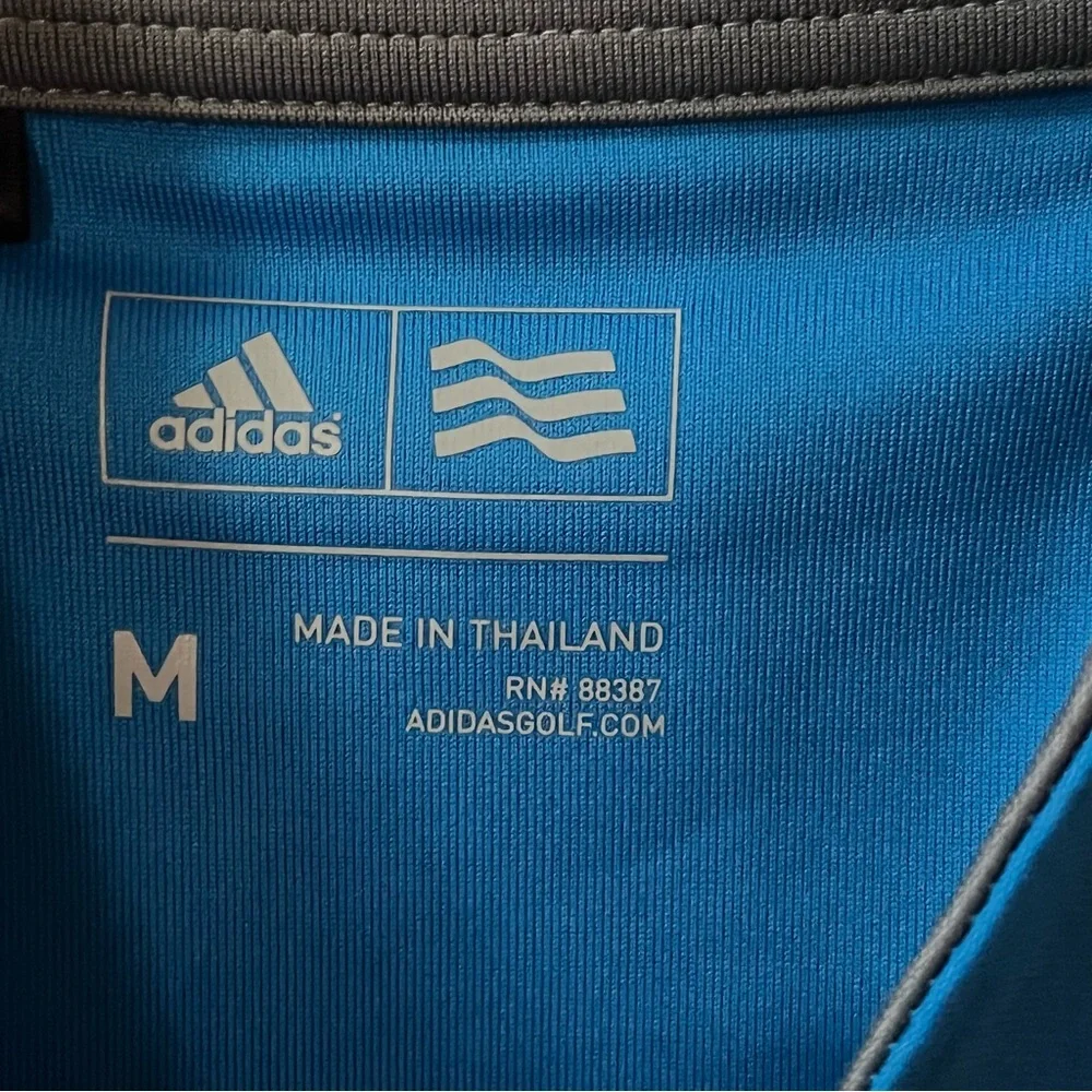 Adidas Men's M 1/4 Zip Golf  Athletic Pullover Blue Size M Quarter Zip Active